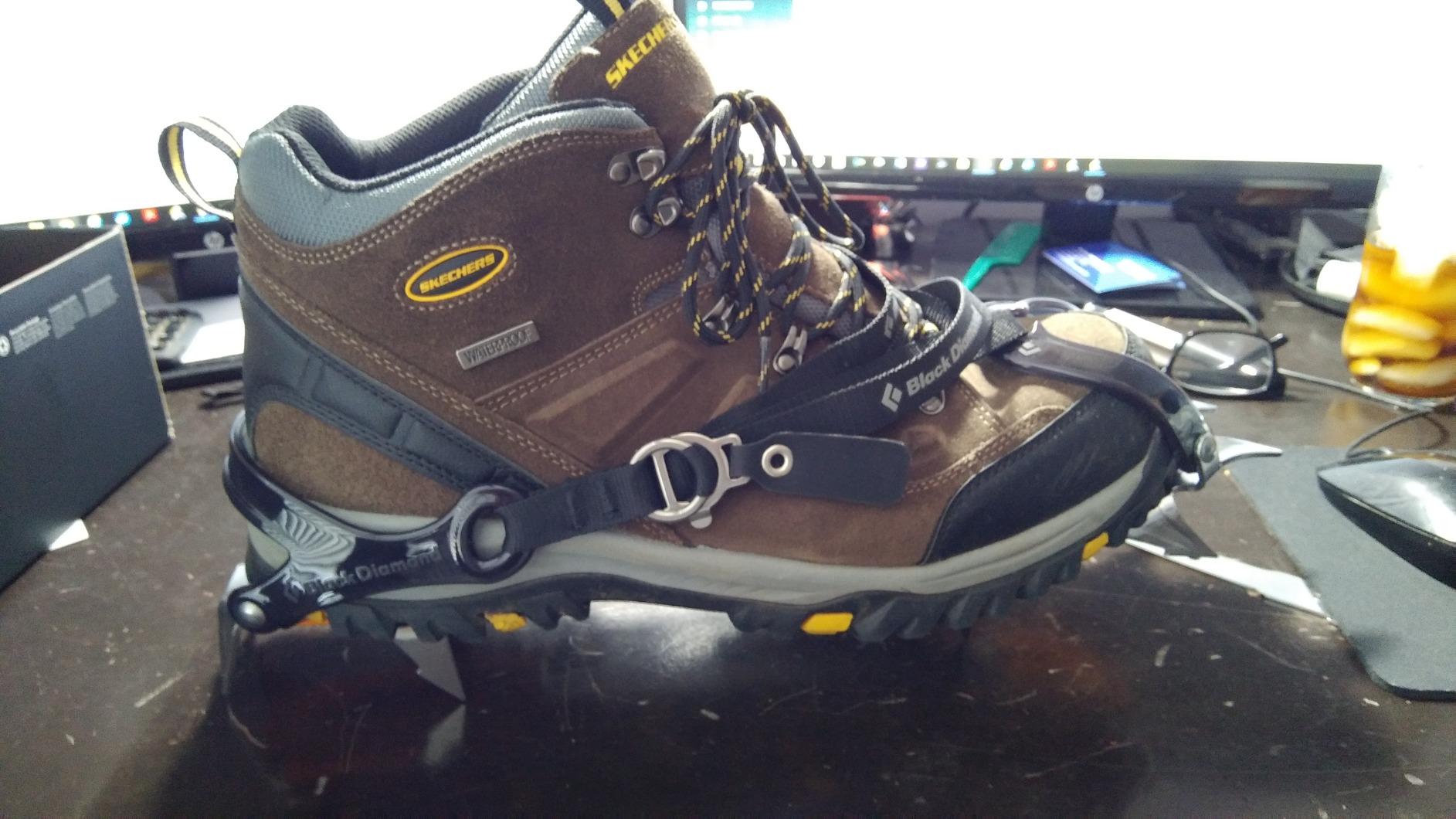 Black Diamond Contact Strap Crampons | Stainless Steel | 10-Point Design | Lightweight Traction for Mountaineering & Glacier Travel customer photo 1