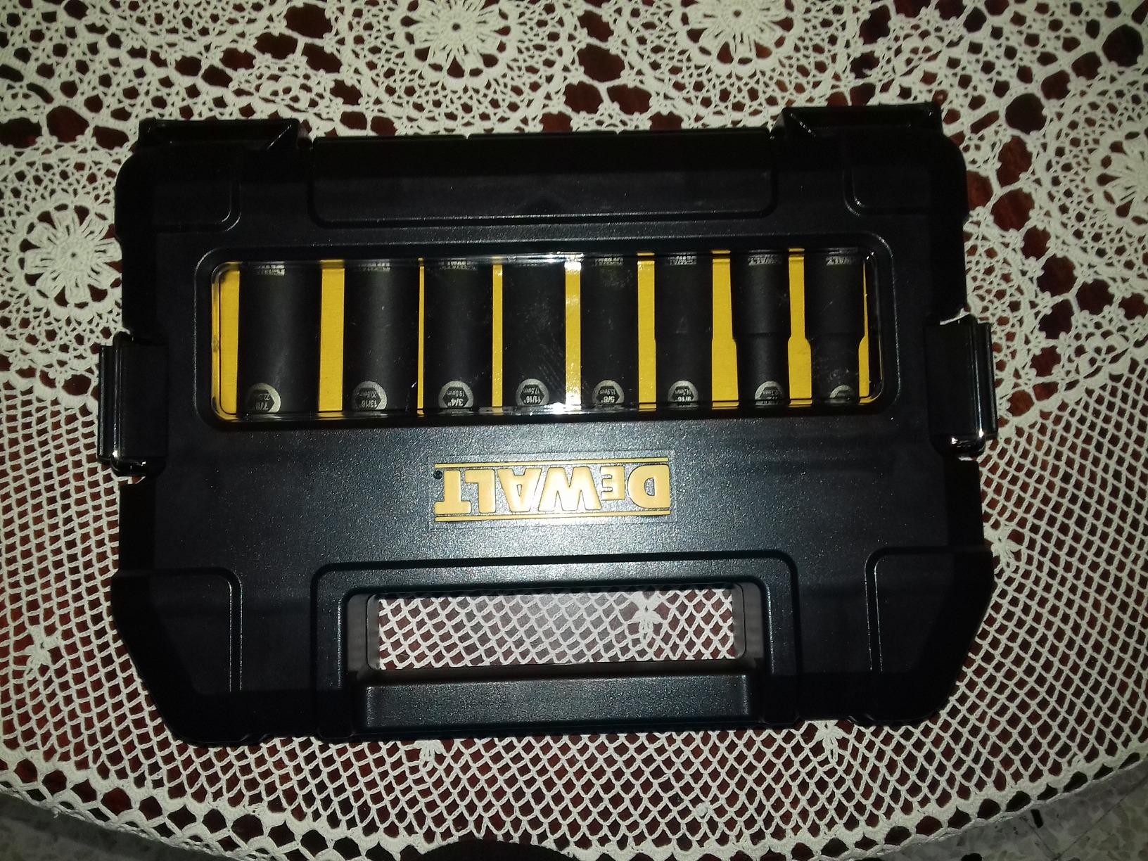 DEWALT Impact Socket Set 1/2 Drive, 10 Piece 1/4