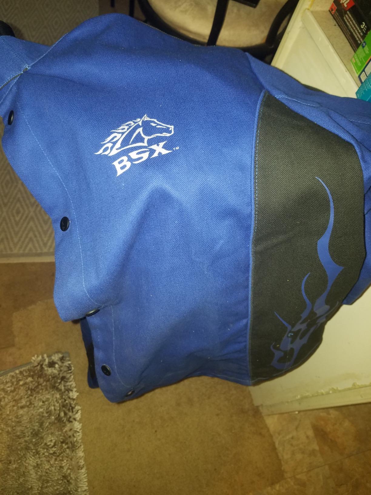 Revco Black Stallion (BXRB9C) BSX 9 oz Contoured Flame-Resistant Cotton Welding Jacket, Welder's Collar, Dual Scribe Pockets, Leather-Reinforced Snaps customer photo 1