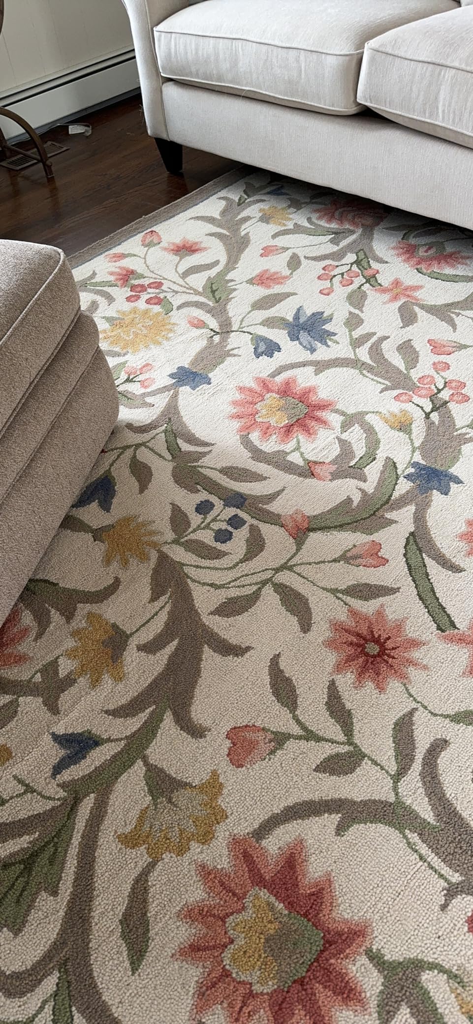 SAFAVIEH Chelsea Collection Area Rug - 9' x 12', Ivory, Hand-Hooked French Country Wool, Ideal for High Traffic Areas in Living Room, Bedroom (HK248A) customer photo 2