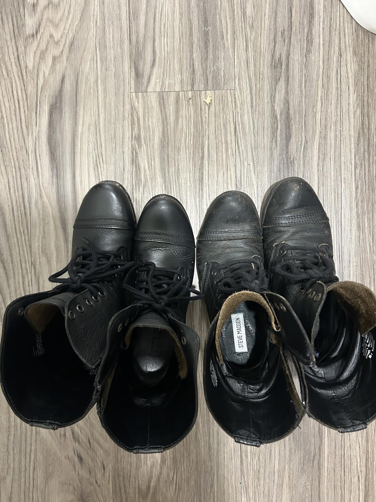Steve Madden Women's Troopa Lace-Up Boot customer photo 2