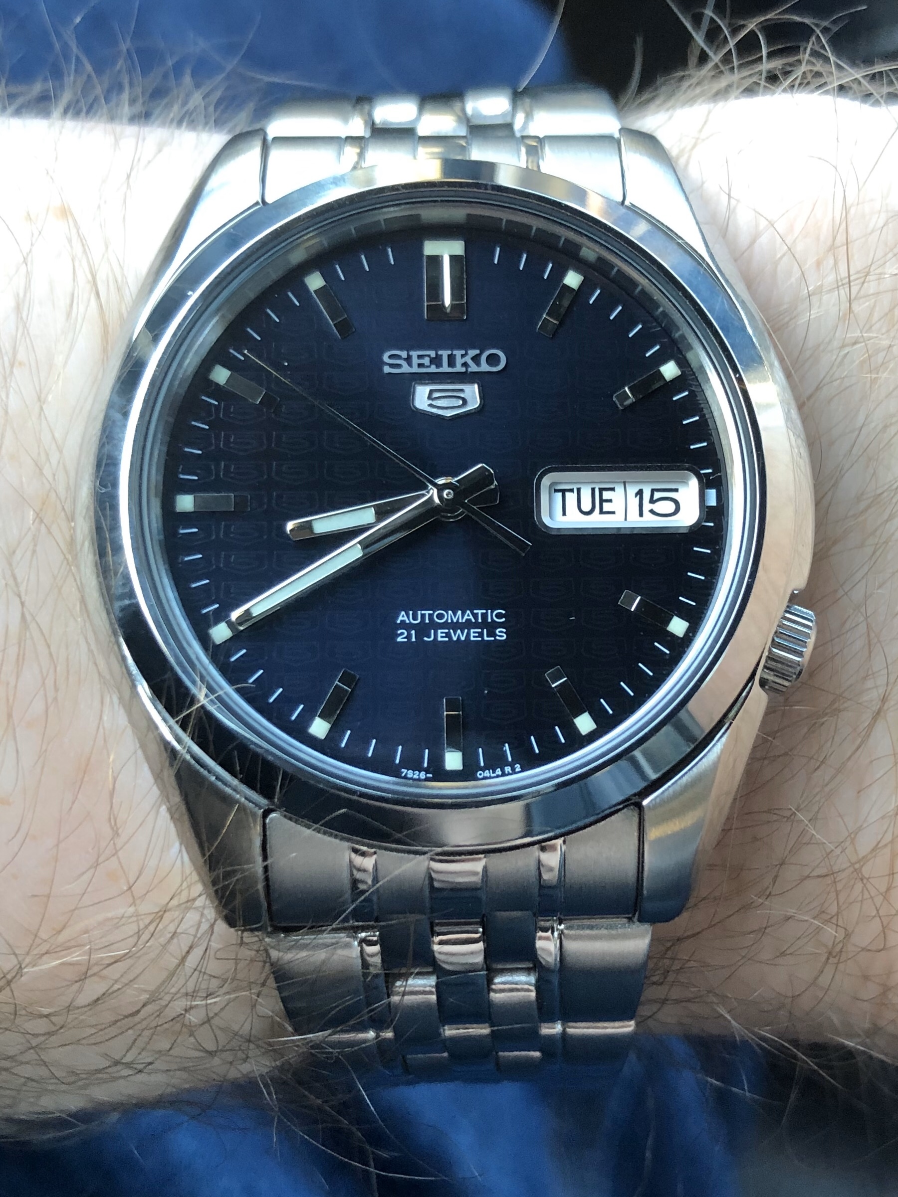 Seiko Automatic Watch for Men 5-7S Collection - Day/Date Calendar, Luminous Hands customer photo 1
