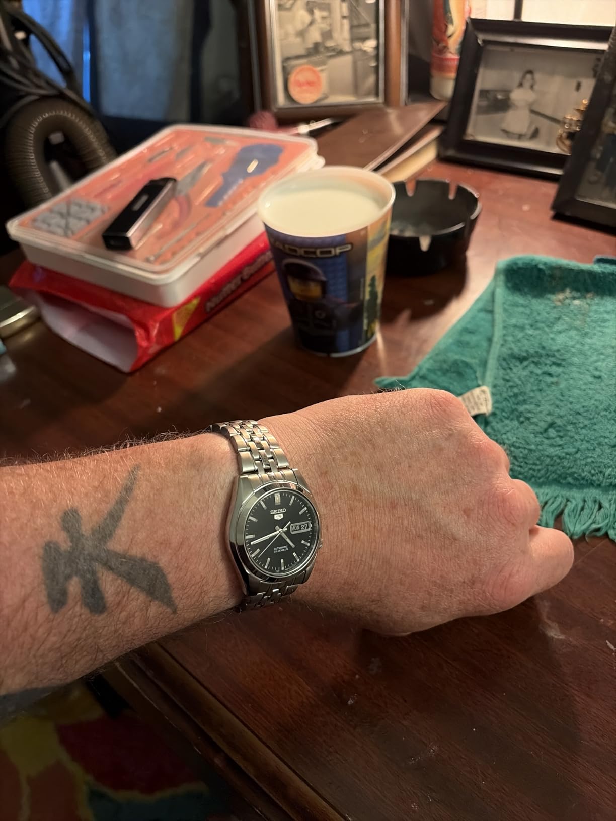 Seiko Automatic Watch for Men 5-7S Collection - Day/Date Calendar, Luminous Hands customer photo 2
