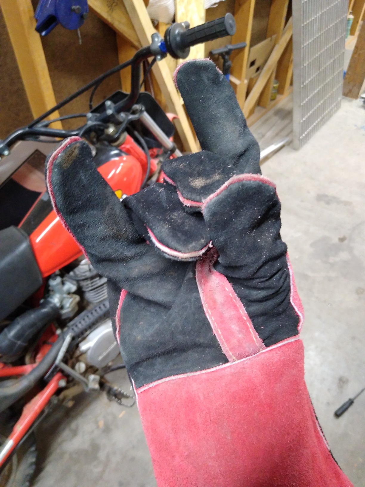 Lincoln Electric Traditional MIG/Stick Welding Gloves, 14