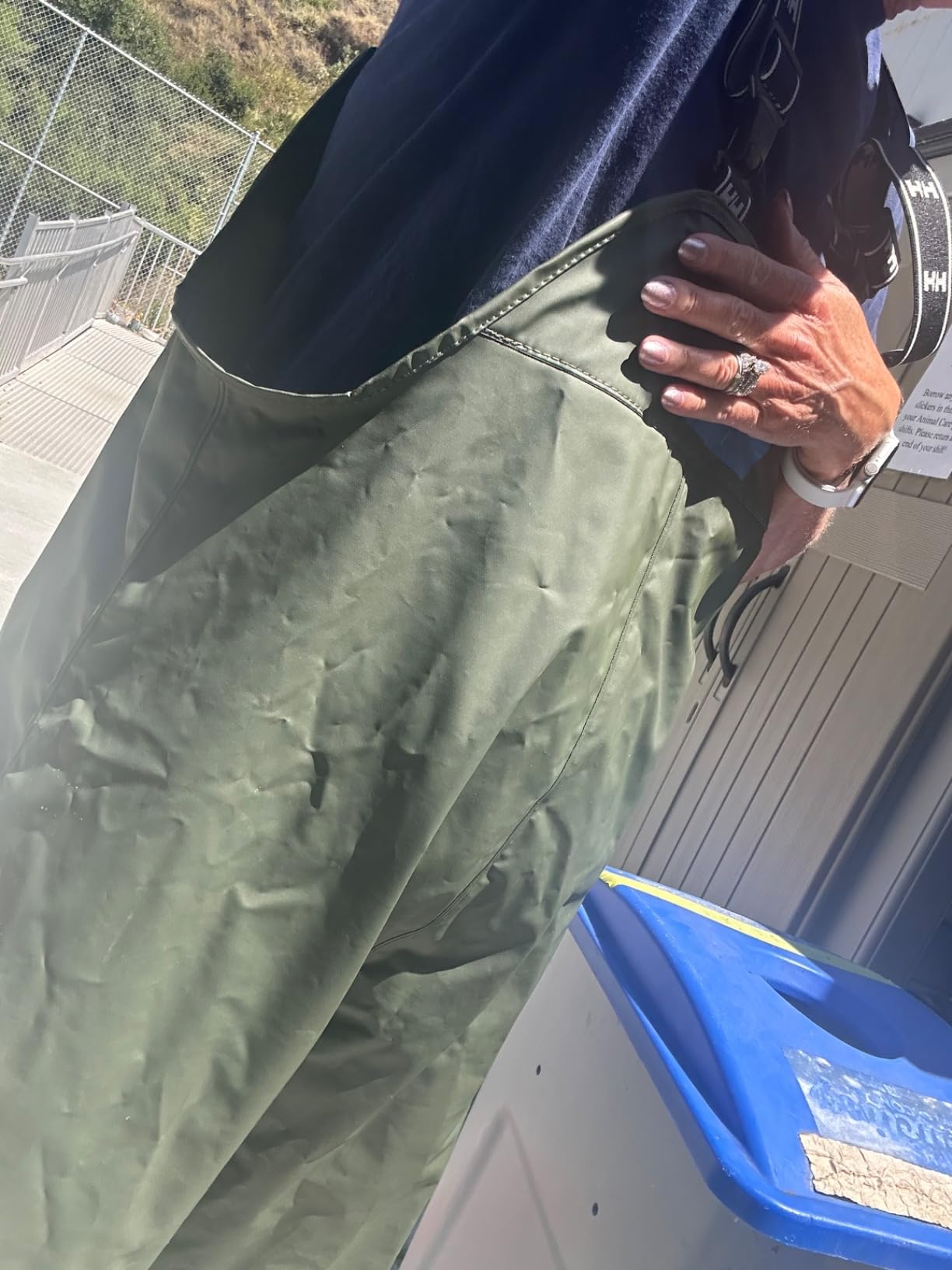 Helly Hansen Mandal Waterproof Bib Overalls - Waterproof Fishing Pants for Men - Heavy Duty Rain Gear - Zip Work Overalls customer photo 1