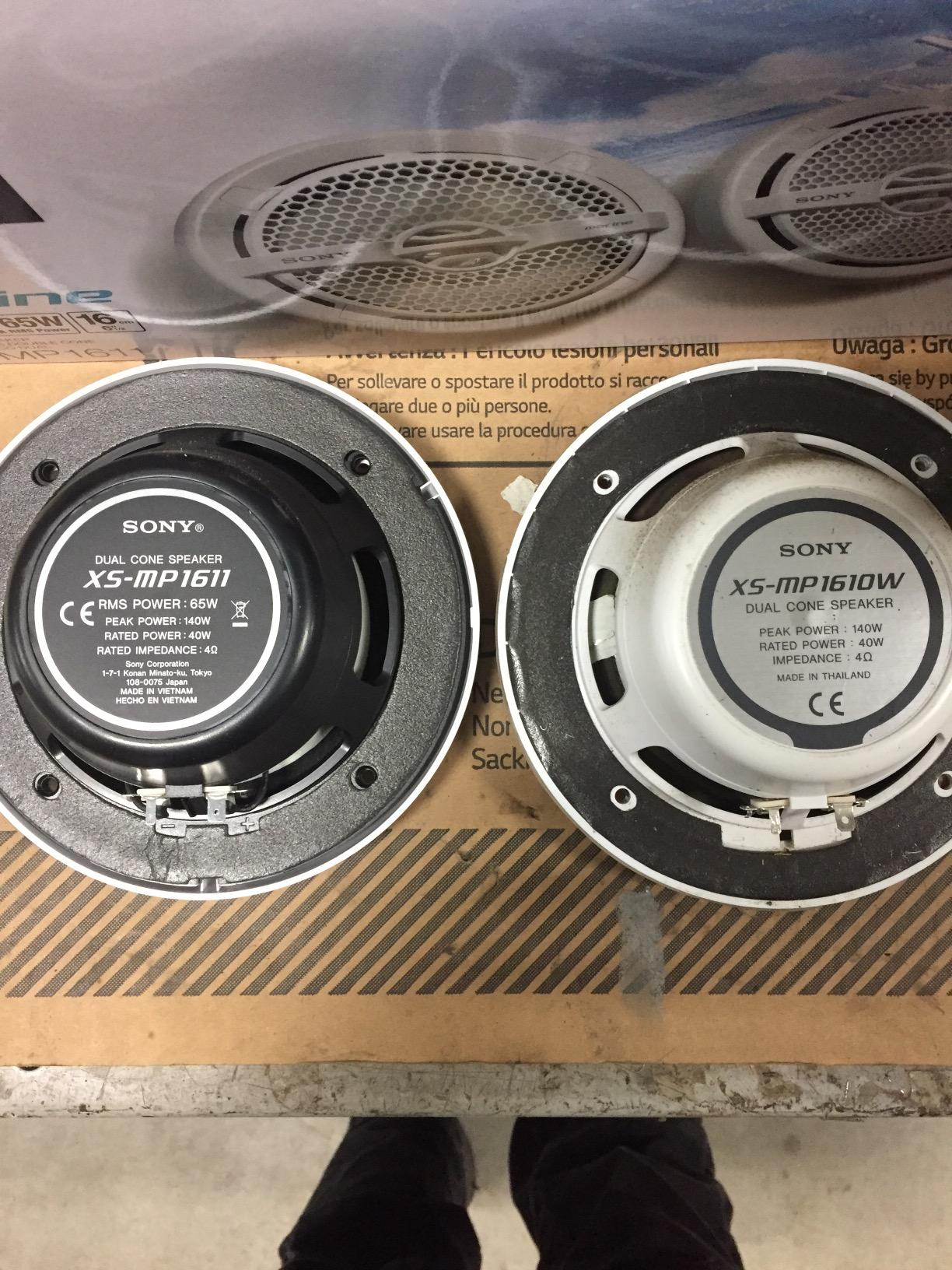 Sony Marine Audio Speakers Stereo Marine Use Certified with 6.5 Inch Dual Cone Design for Boats, Pools, and Other Outdoor Audio Systems, White customer photo 1