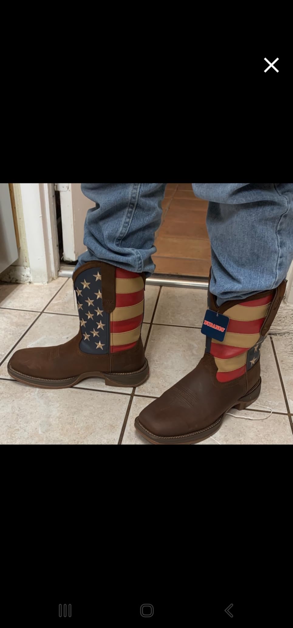 Durango Men's Patriotic Pull-On Western Flag Boots customer photo 1