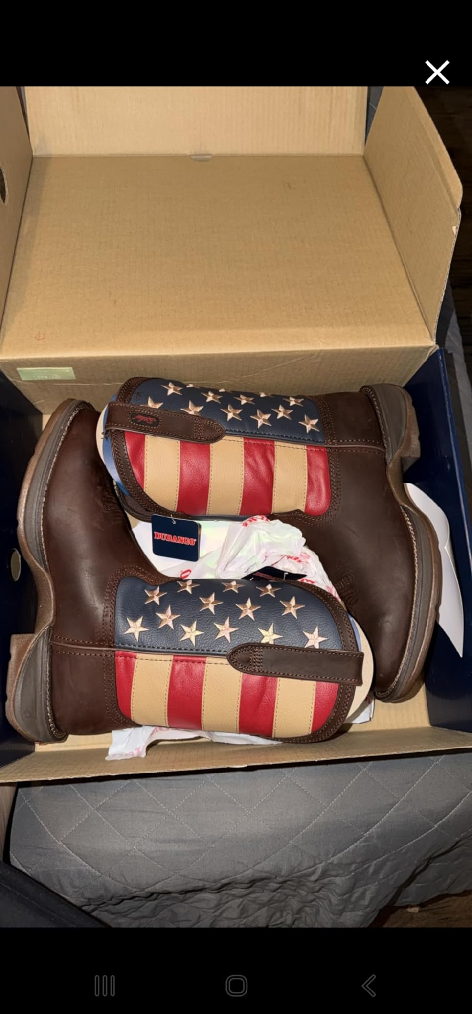Durango Men's Patriotic Pull-On Western Flag Boots customer photo 2