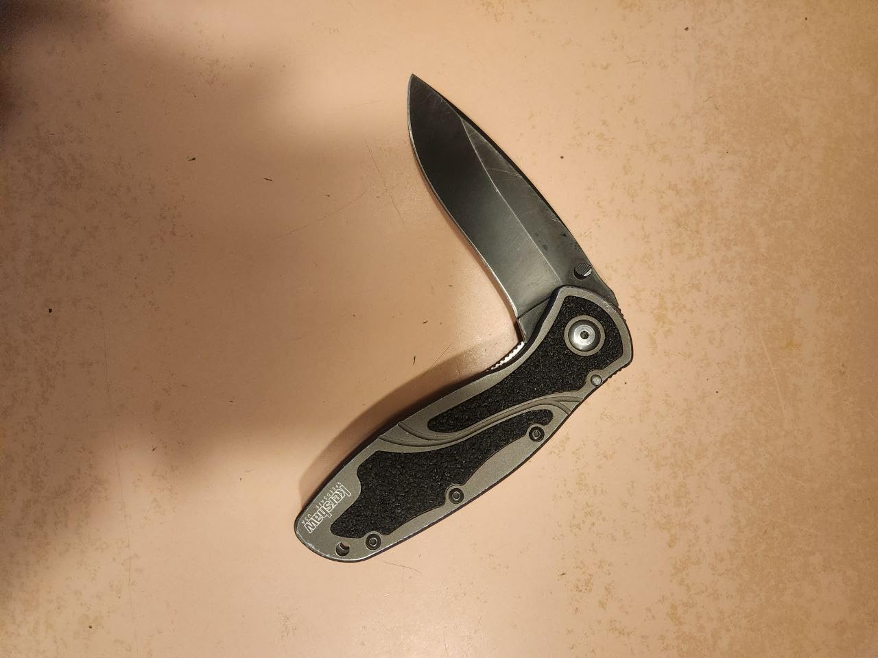 Kershaw Blur Pocket Knife, Olive and Black, 3.4 Inch Steel Recurve Plain Edge Blade, EDC with Assisted Opening, USA Made, Reversible Pocketclip customer photo 2