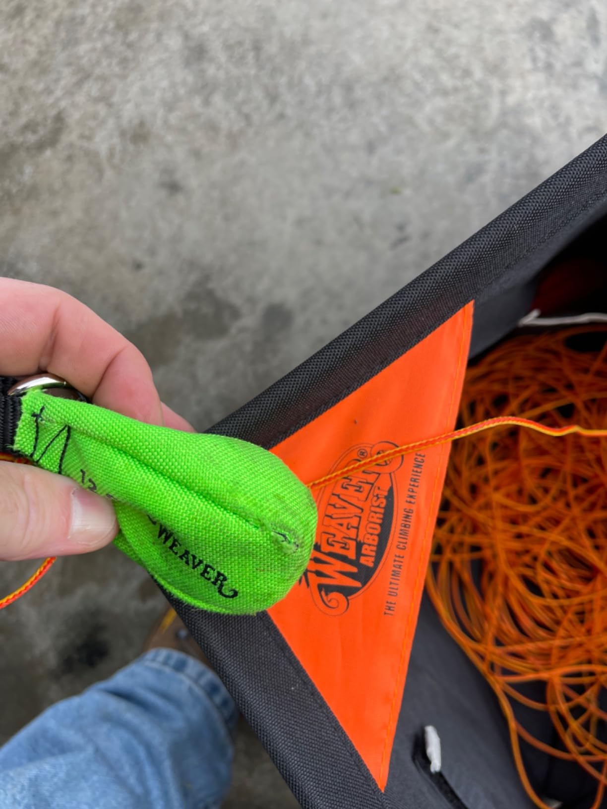 WEAVER ARBORIST Throw Weight, 12 oz Nylon Throw Bag for Tree Work, Climbing Rope Weight Bag, Resistant to Tear, Handcrafted Arborist Equipment customer photo 2
