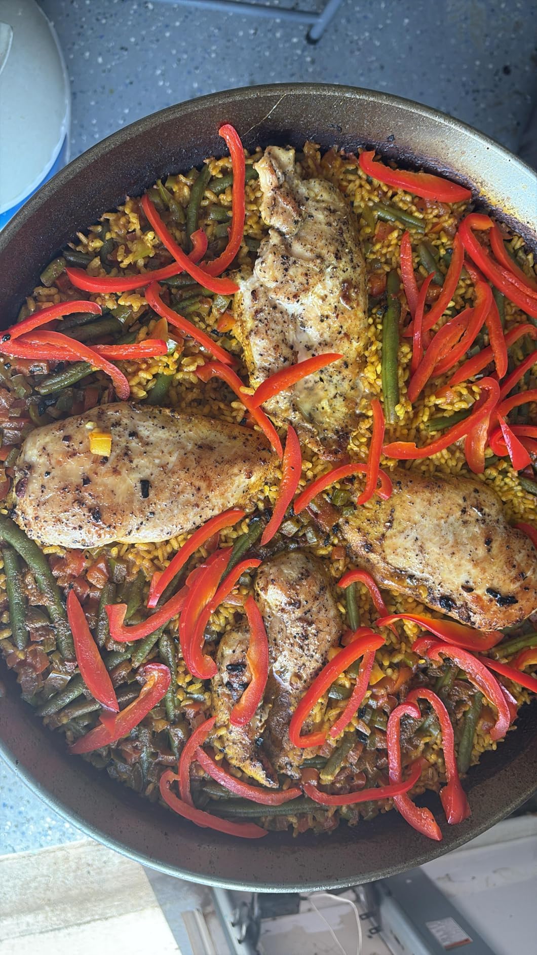 Garcima Tabarca Paella Pan Set with Burner, 20 Inch Carbon Steel Outdoor Pan and Reinforced Legs Imported from Spain (14 Servings) customer photo 1