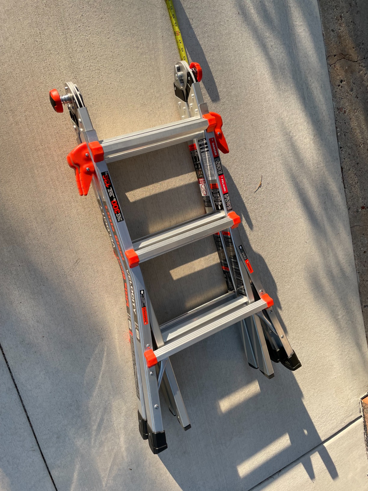 Little Giant Ladder Systems Velocity with Wheels, M17, 17 Ft, Multi-Position Ladder, Aluminum, Type 1A, 300 lbs Weight Rating customer photo 1