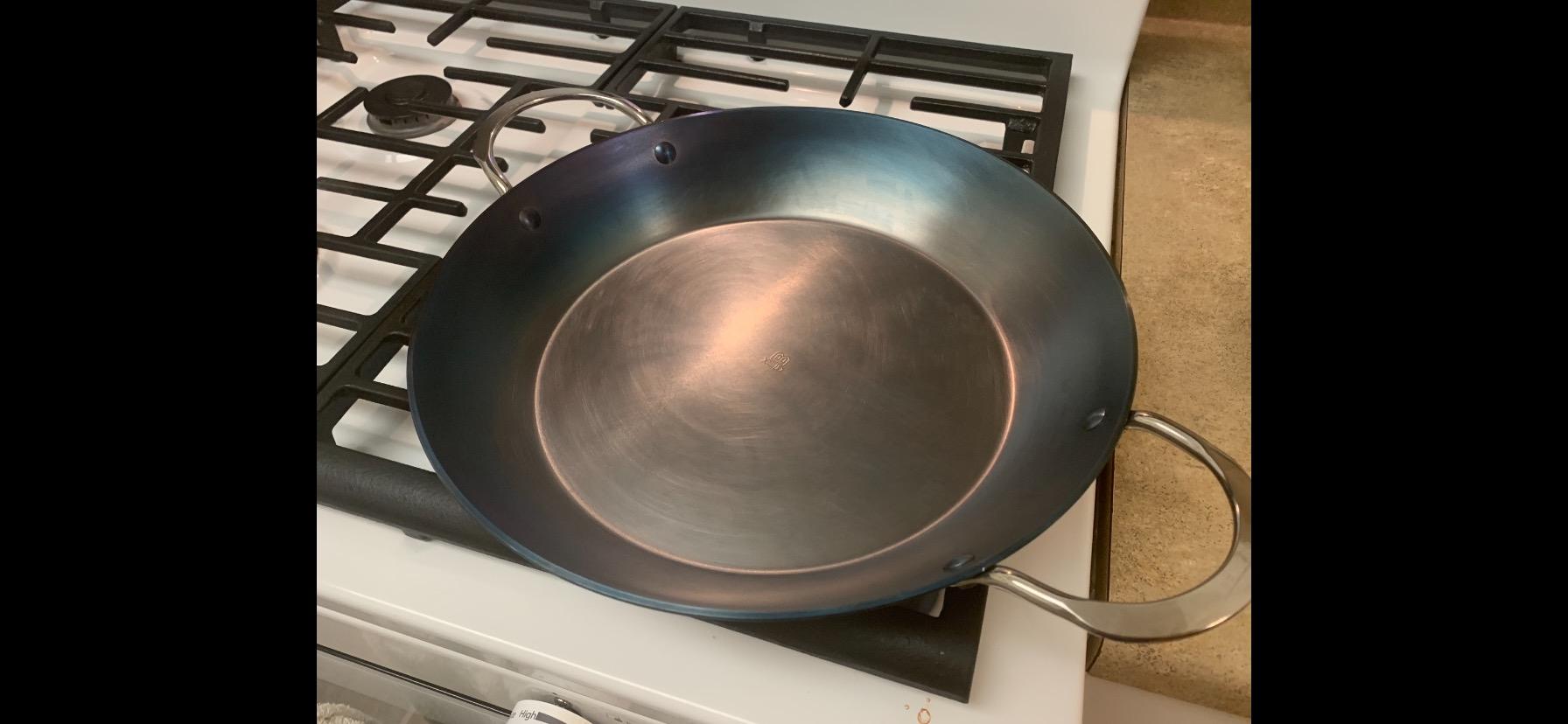de Buyer MINERAL B Carbon Steel Paella Pan - 12.5