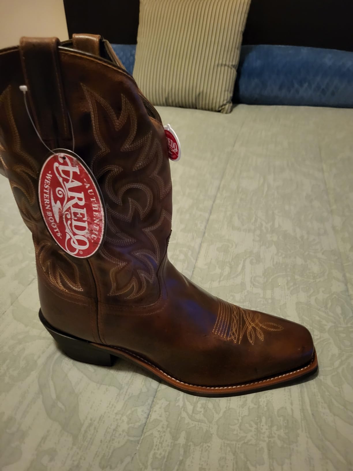 Laredo Mens Breakout Square Toe Casual Boots Mid Calf - Brown customer photo 1