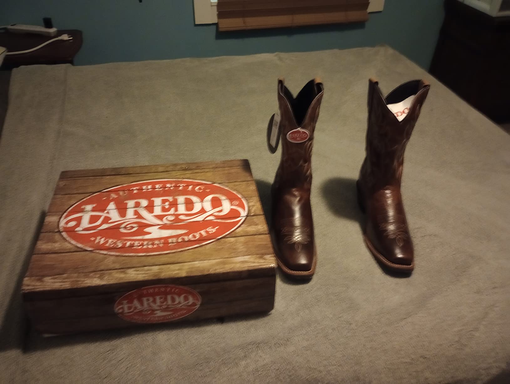 Laredo Mens Breakout Square Toe Casual Boots Mid Calf - Brown customer photo 2