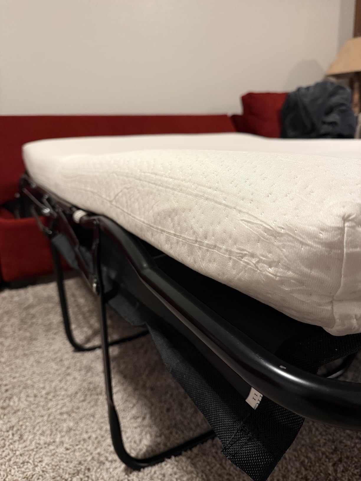 Classic Brands 4.5-Inch Plush Cool Gel Memory Foam Replacement Mattress for Sleeper Sofa Bed Full, White customer photo 1