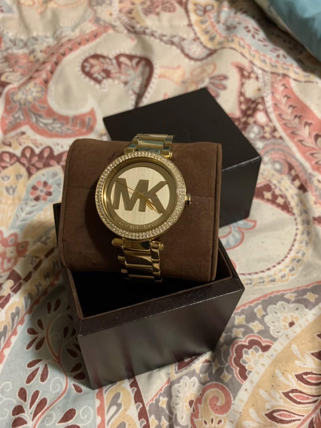 Michael Kors Parker Women's Watch, Stainless Steel and Pavé Crystal Watch for Women with Steel, Leather, or Silicone Band customer photo 1
