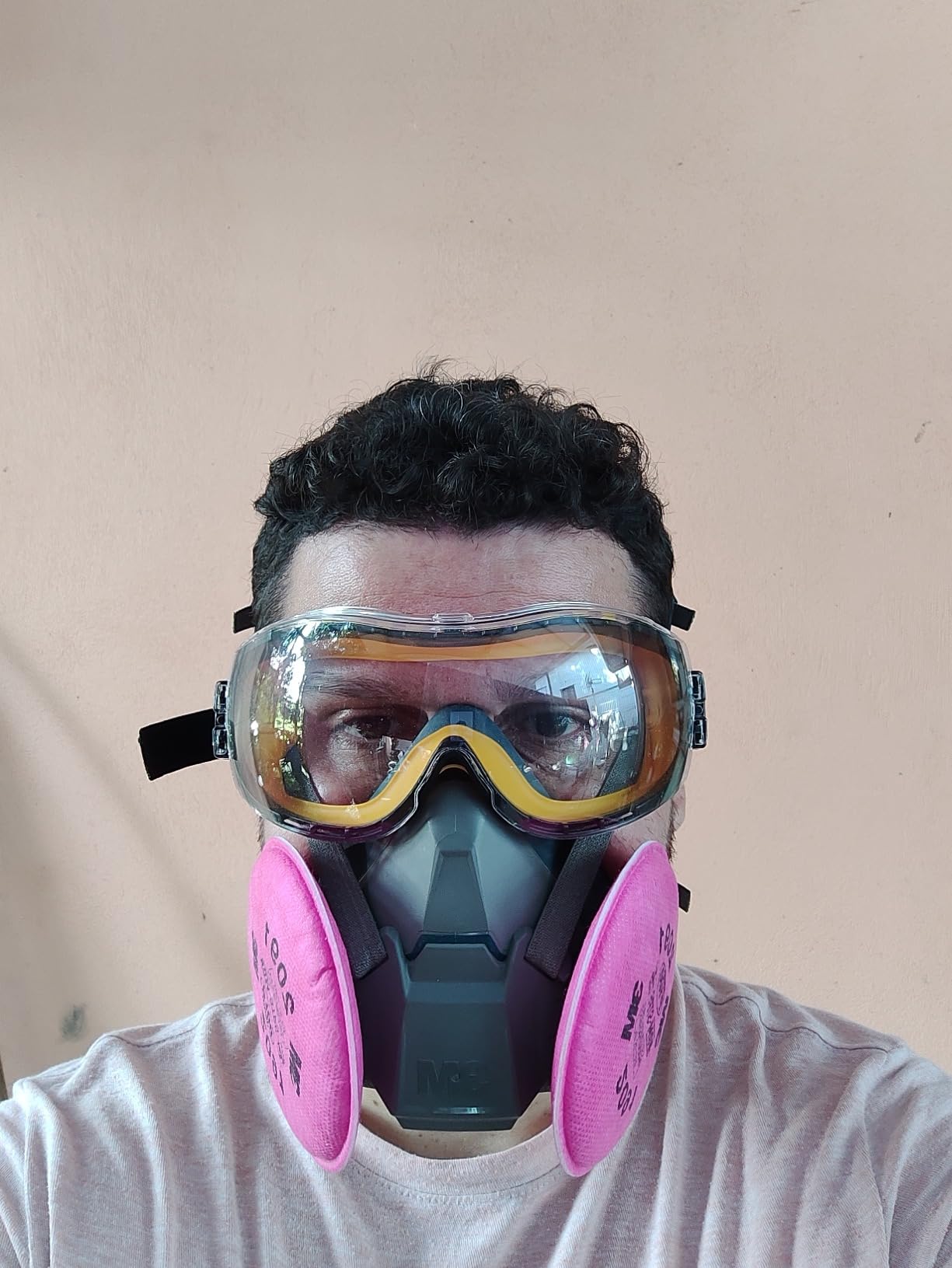 3M Rugged Comfort Half Facepiece Reusable Respirator 6502, NIOSH, Cool Flow Valve Helps Reduce Heat and Moisture, Silicone Faceseal Provides a Firm Seal, Welding, Sanding, Cleaning, Grinding, Medium customer photo 1