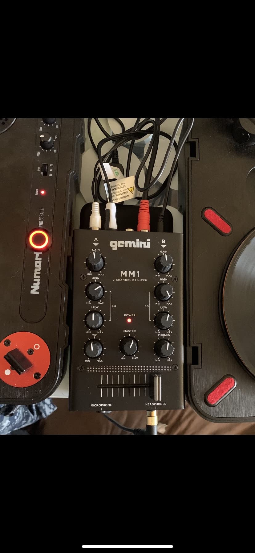 Gemini Portable 2-Channel DJ Mixer - MM1, Pocket-Sized Mini Audio Mixer with RCA, Mic & Headphone Jacks, Pro Crossfader & EQ customer photo 2