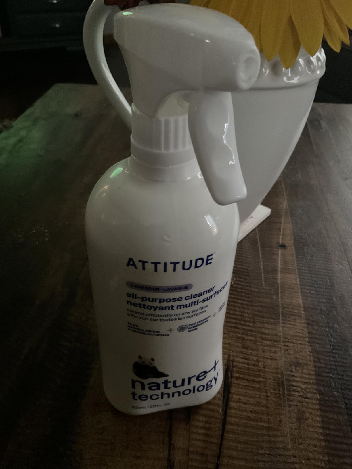 ATTITUDE All Purpose Cleaner Spray, EWG Verified, Vegan, 94% Plant-Based, Streak-Free for Kitchen, Bathroom, Glass & More, Citrus Zest Scent, 27.1 Fl Oz customer photo 1