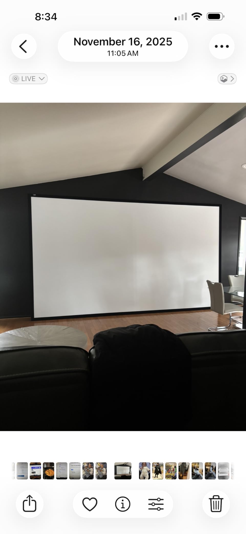 Elite Screens Sable Frame 2, 100-Inch Fixed Frame Projector Screen, 16:9 8K/4K Ultra HD & Active 3D Ready, ISF-Certified Material, ER100WH2 customer photo 2