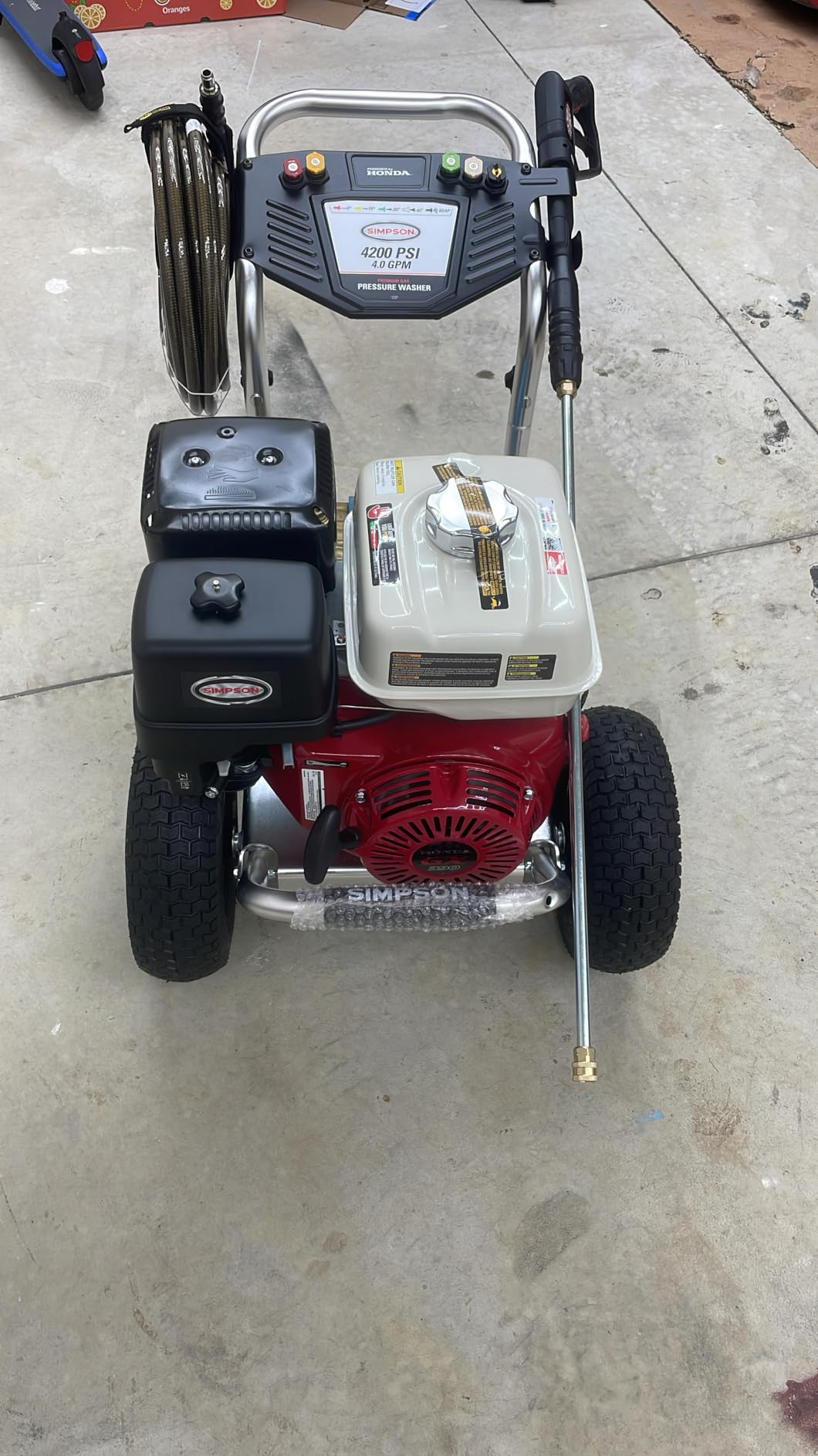 Simpson 4200 PSI Gas Pressure Washer, 4.0 GPM Commercial Power Washer, Cold Water, Honda GX390 Engine, 50' Hose, Aluminum Series, 49-State Compliant (ALH4240) customer photo 1