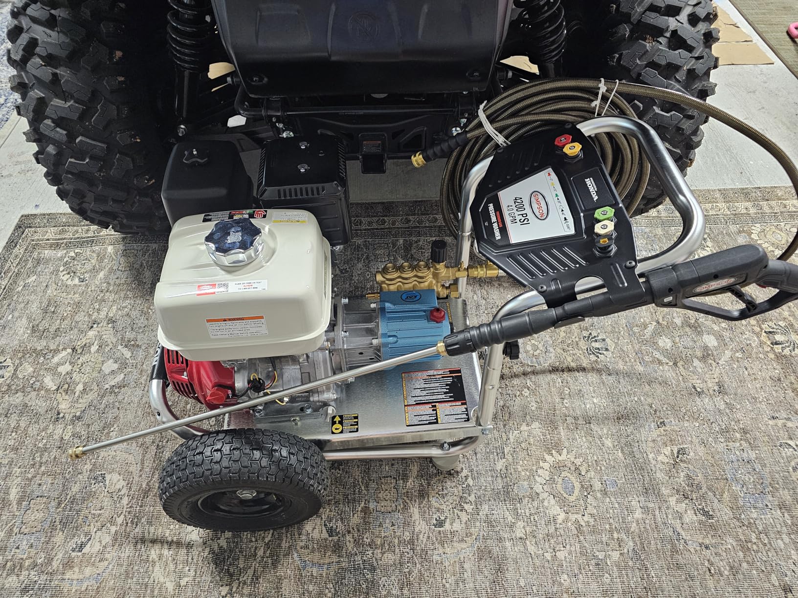 Simpson 4200 PSI Gas Pressure Washer, 4.0 GPM Commercial Power Washer, Cold Water, Honda GX390 Engine, 50' Hose, Aluminum Series, 49-State Compliant (ALH4240) customer photo 2