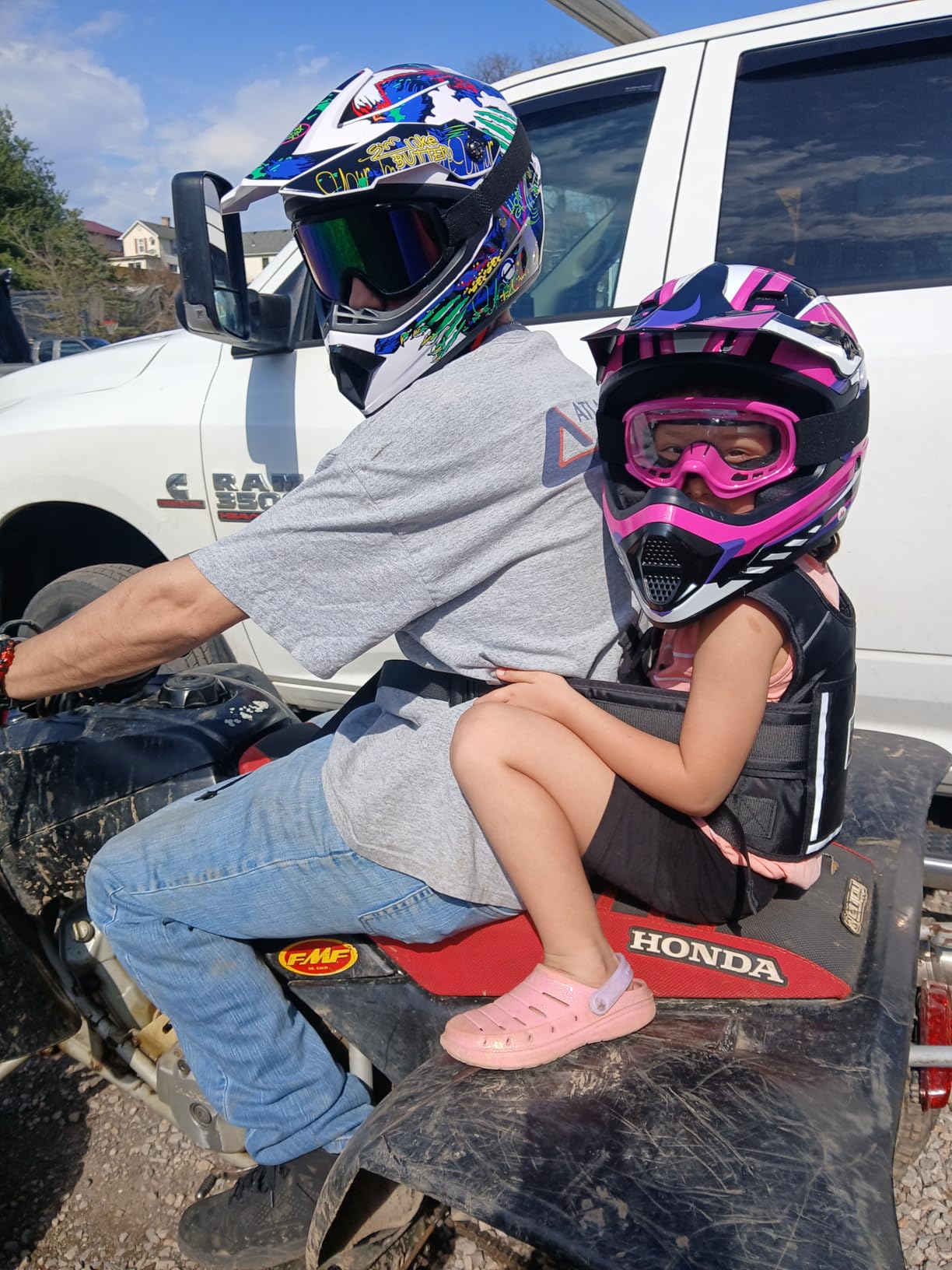 TCMT Youth Dirt Bike Helmet DOT Certified - Kids Full Face Motocross ATV Helmet with Goggles, Gloves and Helmet Bag customer photo 2
