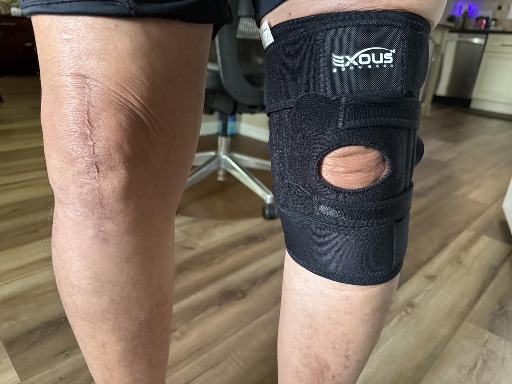 EXOUS BODYGEAR Knee Brace For Women & Men For Arthritis Acl, Mcl Pain Patented 4-way Adjustable Wraparound Support Dual Side Stabilizer For Patella Stability customer photo 2