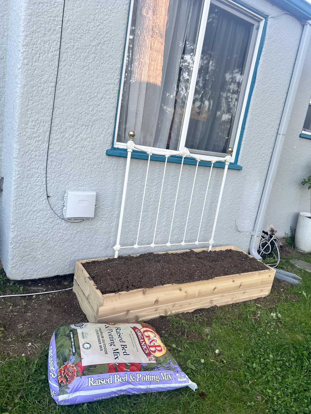 All Things Cedar Raised Garden Box, 2' Square 2-Tier Planter Bed, Western Red Cedar Build customer photo 1