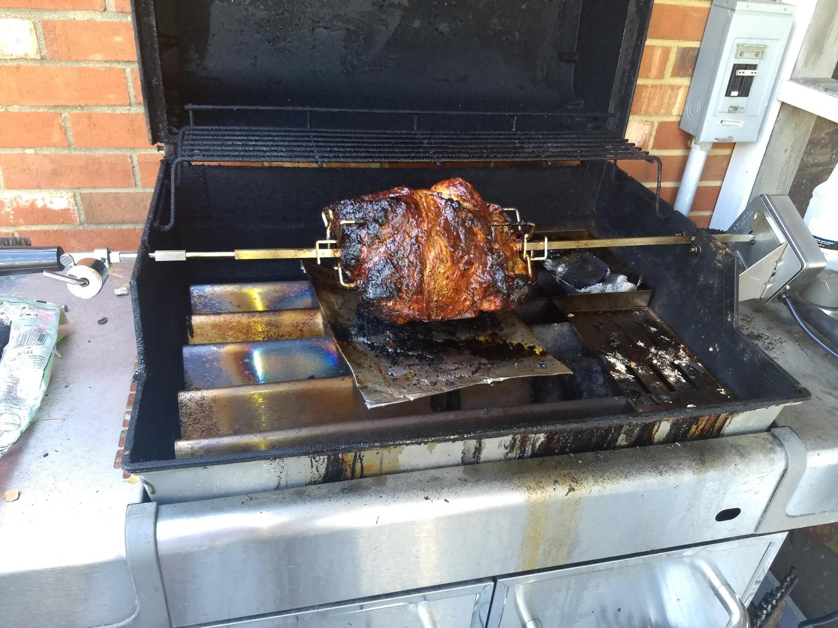 onlyfire Stainless Steel BBQ Rotisserie Kit for Weber Genesis 310/330(Year Under 2016), Spirit 310/330 Series Gas Grills - 3/8
