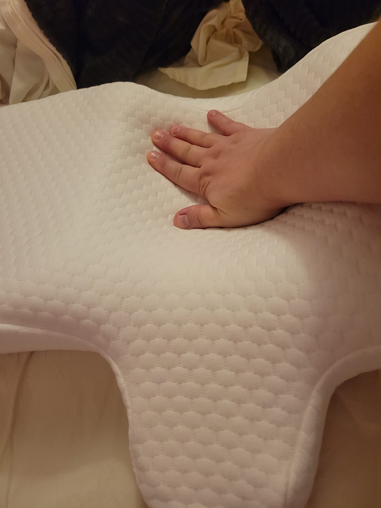 Therapeutica Cervical Orthopedic Foam Pillow - Neck Support Pillow for Side & Back Sleepers - Ergonomic Pillow for Neck Support, Relief, & Spinal Alignment - Average Size, Firm customer photo 1