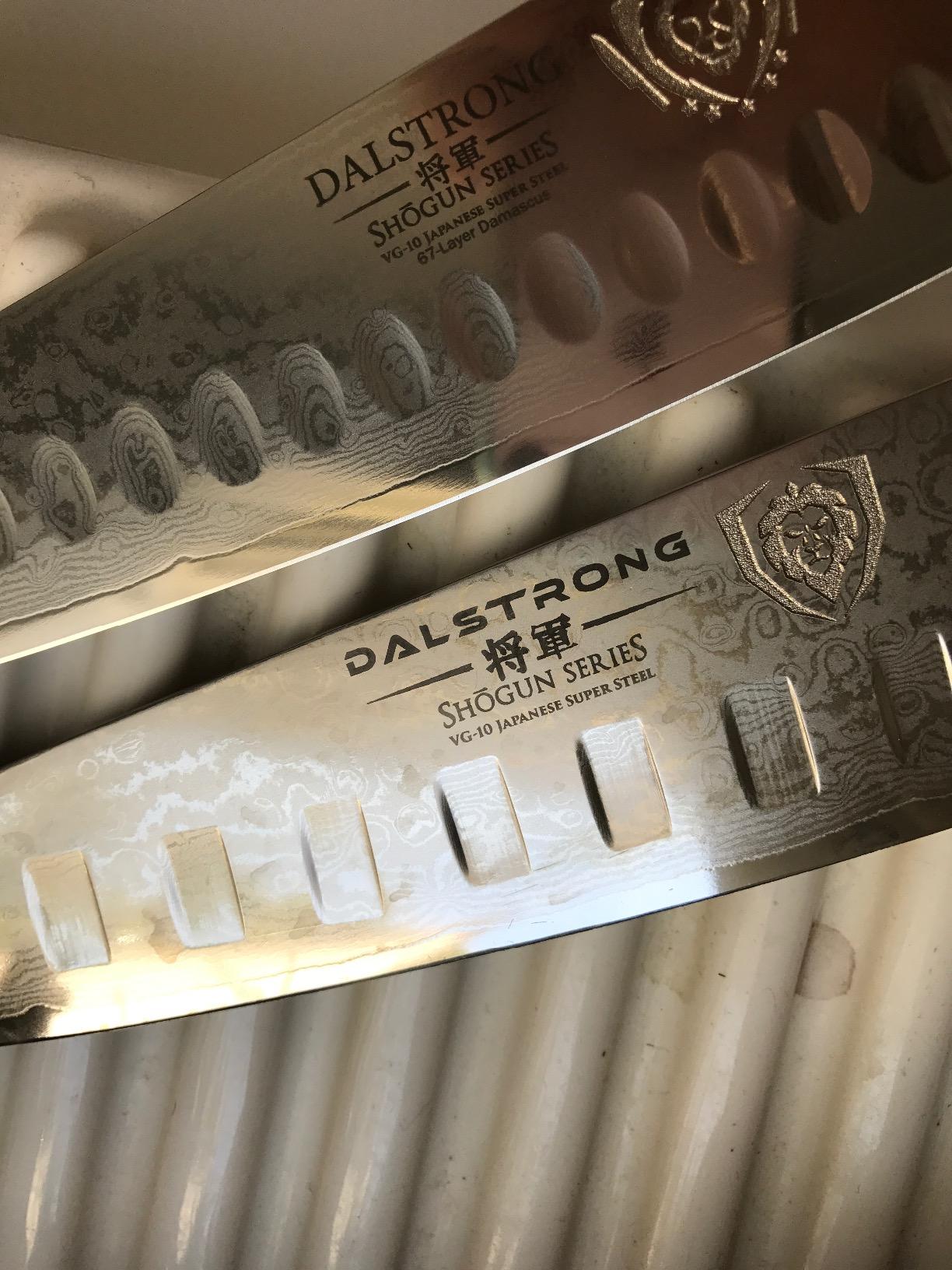Dalstrong Santoku Knife - 7 inch - Shogun Series - Damascus - Japanese AUS-10V Super Steel 67 Layers - Black G10 Handle customer photo 1