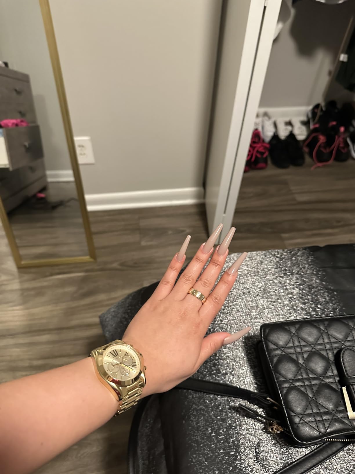 Michael Kors Ladies Mini Bradshaw Watch 36mm Case Size Quartz Chronograph Movement Stainless Steel Bracelet customer photo 1