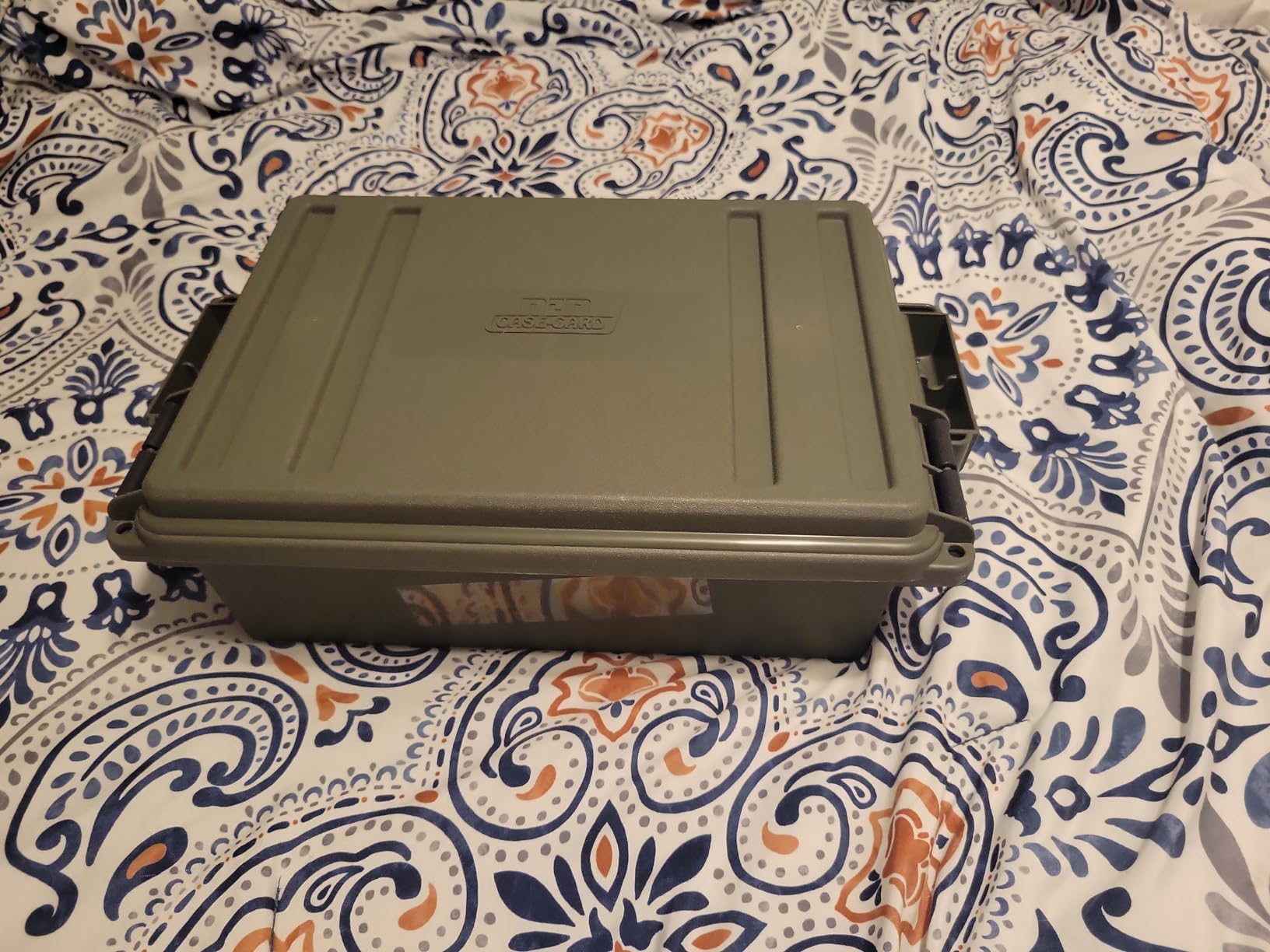 MTM ACR4-18 Ammo Crate Utility Box - Carry up to 65lbs, Stackable, Water-Resistant O-Ring Seal, Army Green customer photo 1