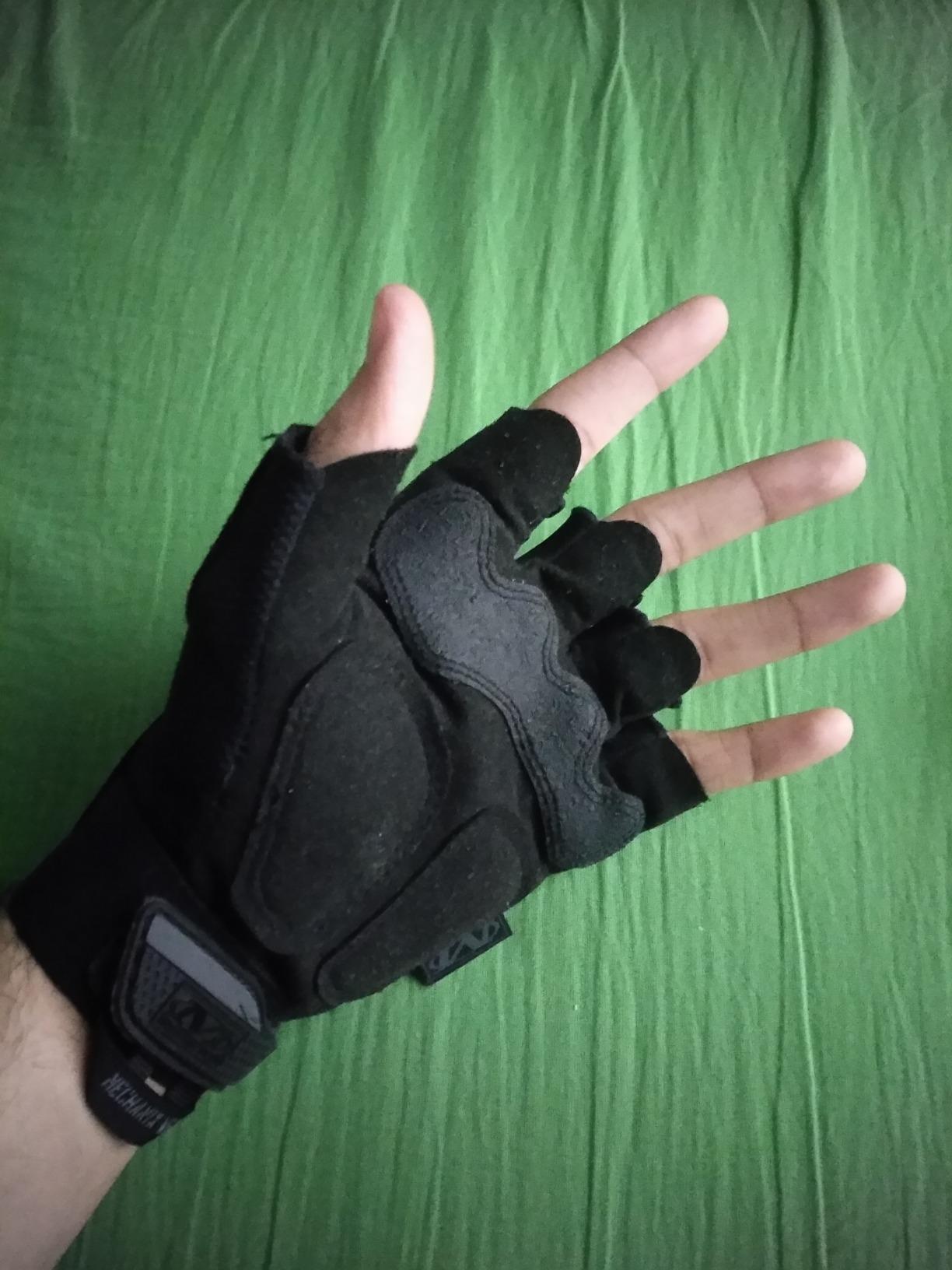 Mechanix Wear M-Pact Fingerless Tactical Impact Resistant Gloves - Impact Protection & Vibration Absorption - Heavy Duty - Machine Washable - Large - Covert Black customer photo 1