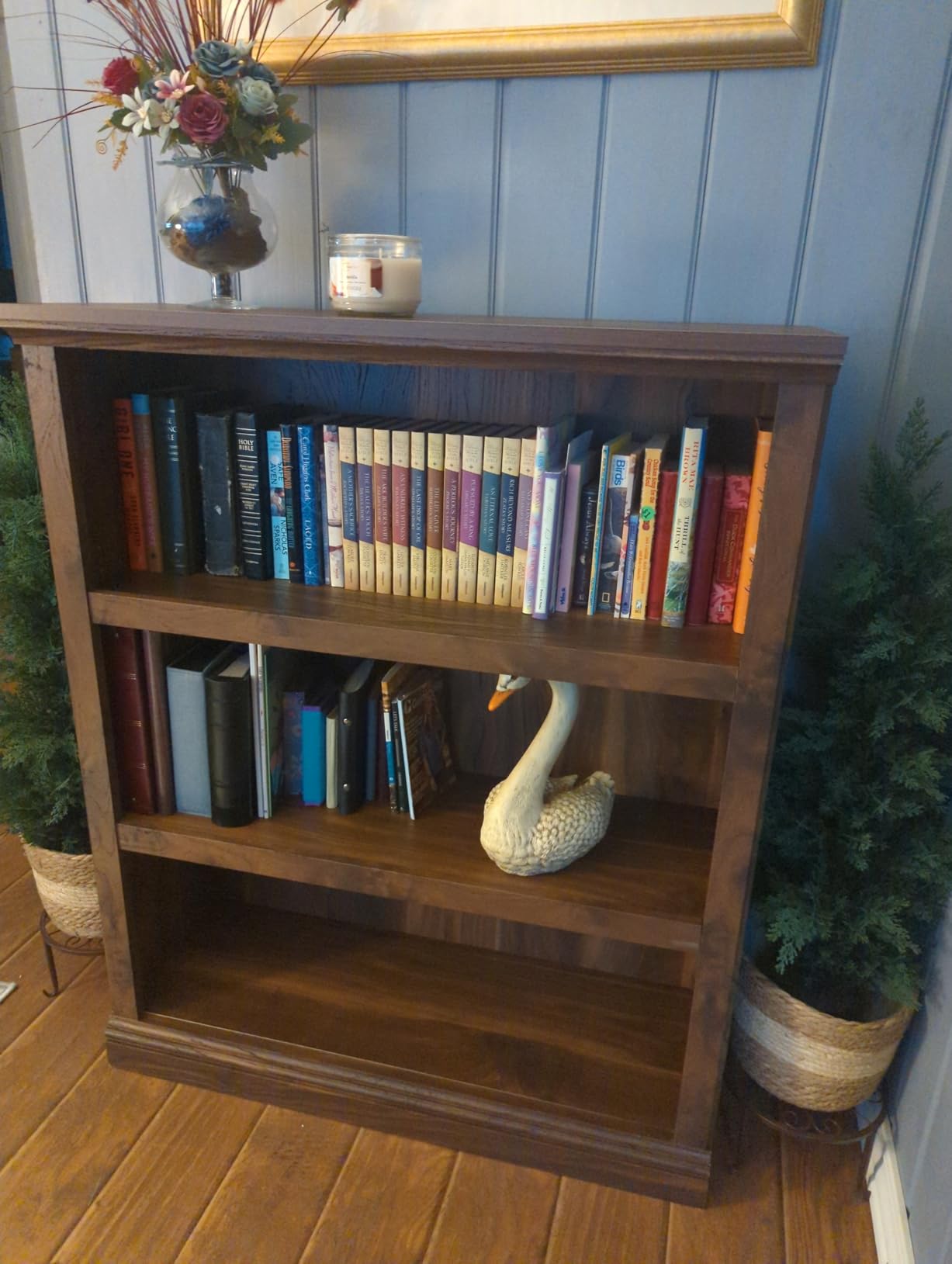 Sauder 3 Tier Book Shelf Wooden Bookcase Multipurpose Bookshelf for Home Office, Living Room, in Estate Black | Multipurpose customer photo 2