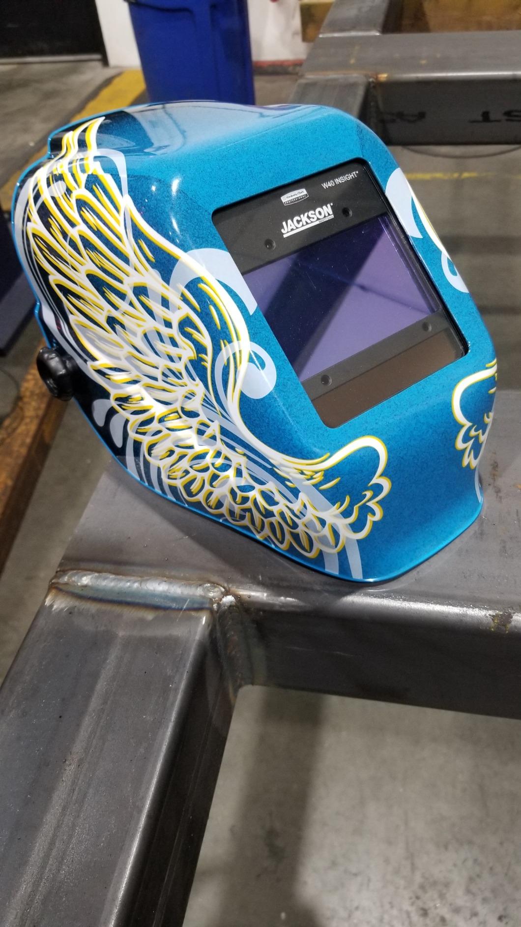 Jackson Safety Insight ADF Welding Helmet - Ultra Lightweight, Auto Darkening Welding Hood with HLX Shell Design - ANSI Z87.1 & CSA Z94.3 customer photo 2
