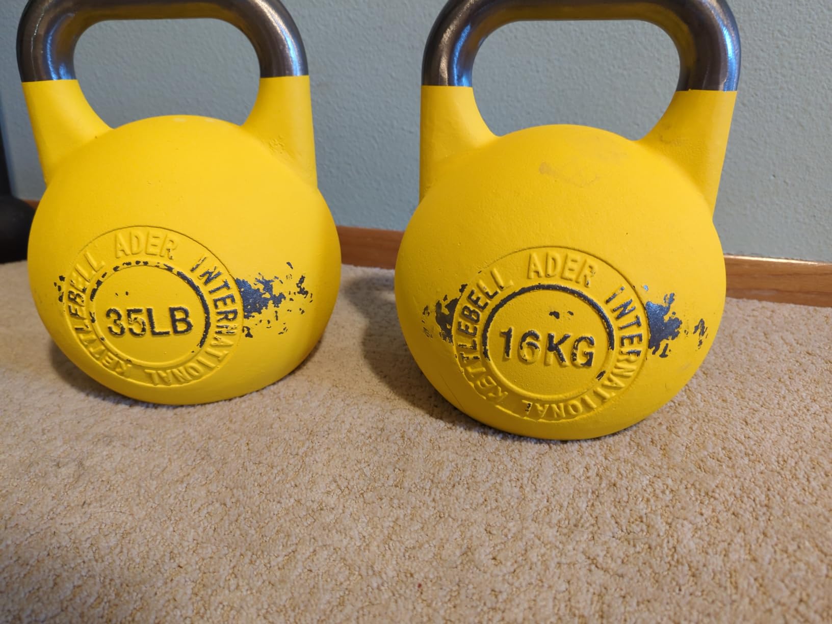 Ader Pro-Grade Int'l Kettlebell 8kg, 12kg, 16kg, 20kg, 24kg, 28kg, 32kg customer photo 1