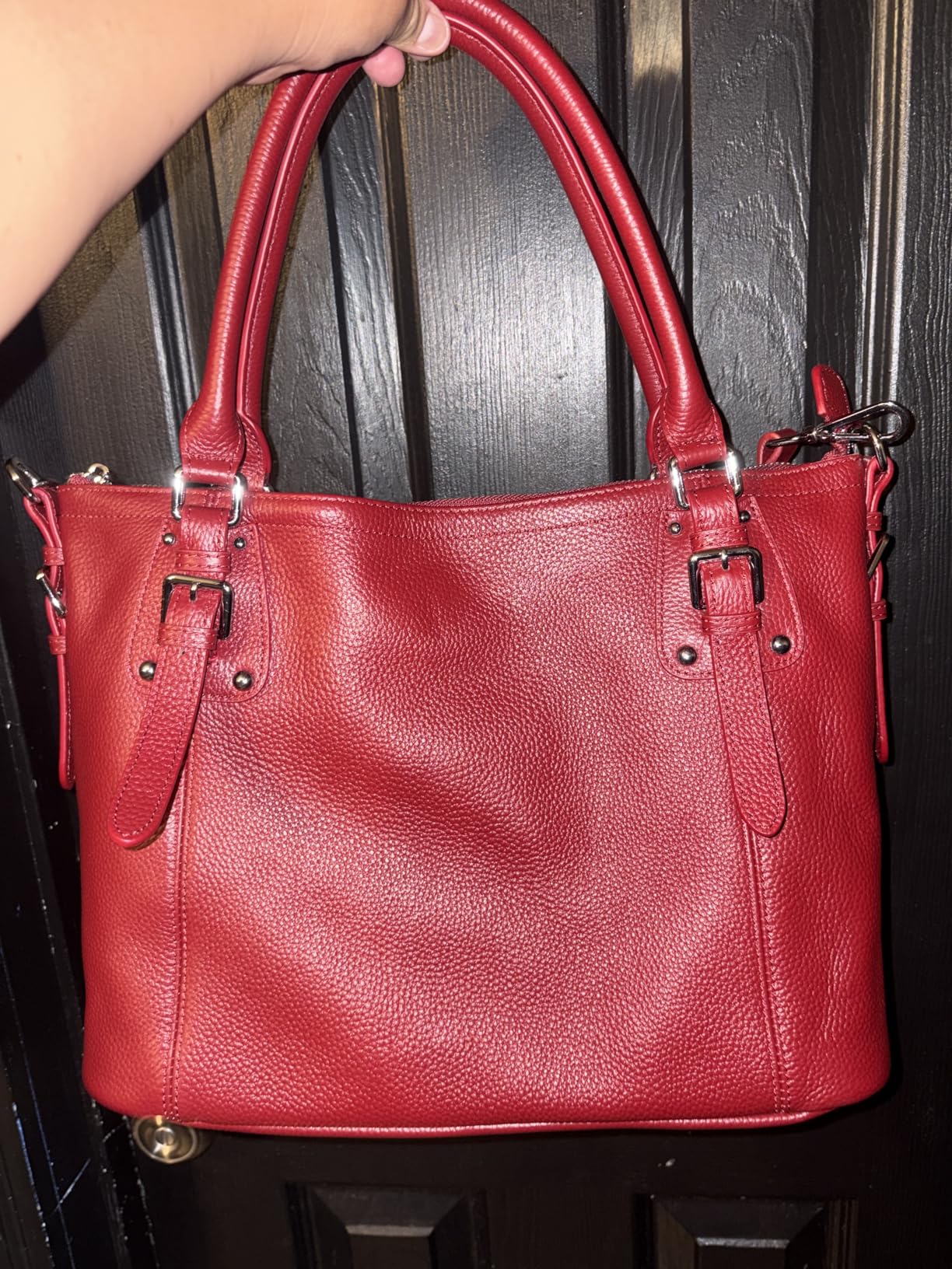 HESHE Genuine Leather Purses and Handbags for Women Tote Shoulder Bag Satchel Purse Top Handle Bags Hobo Crossbody Purse customer photo 2