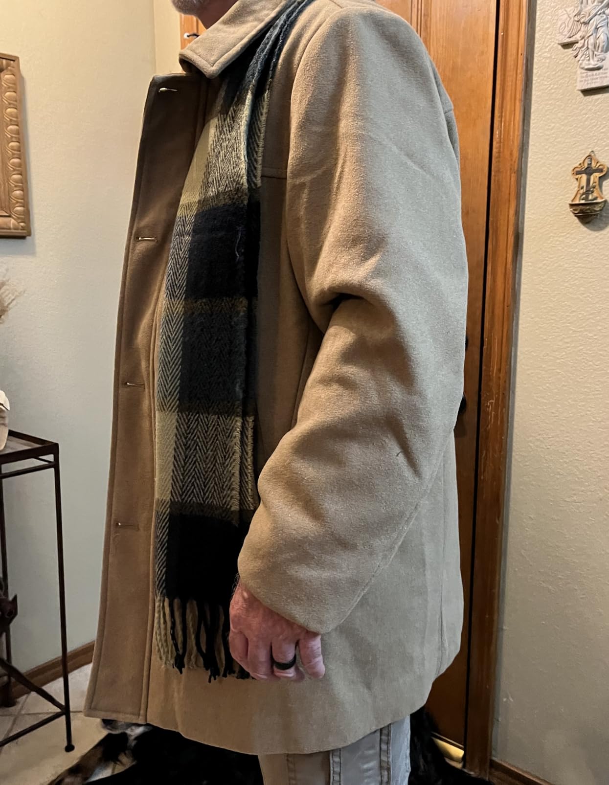 Dockers Men's Weston Wool Blend Coat With Scarf (Regular and Big & Tall) customer photo 2