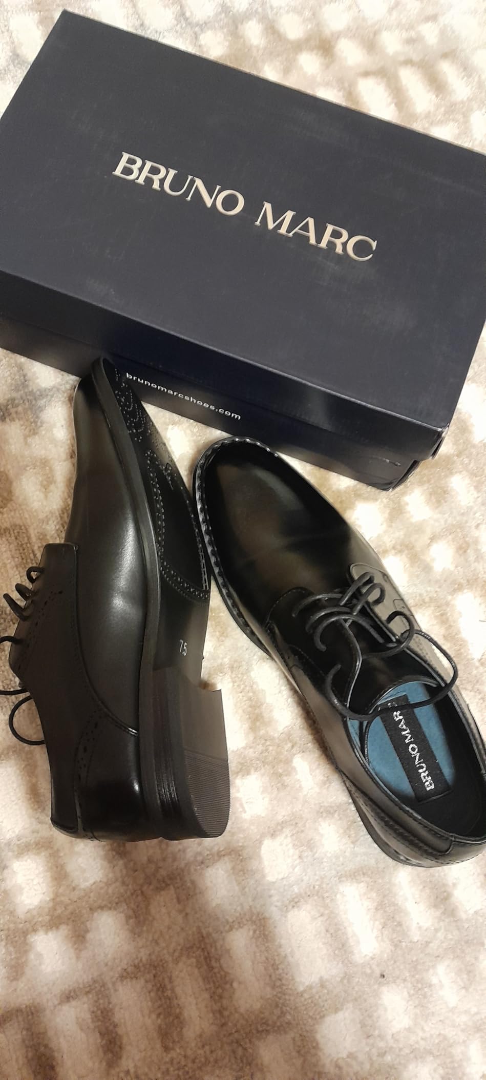 Bruno Marc Men's Leather Lined Dress Oxfords Shoes customer photo 2