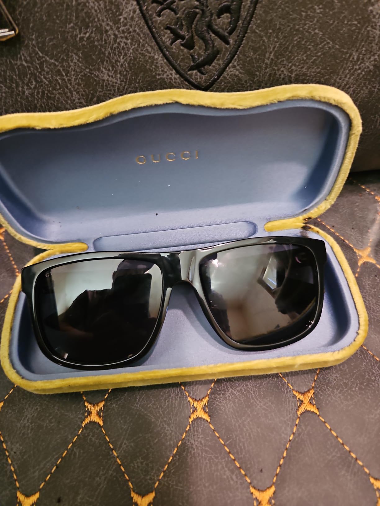 Gucci GG 0010 S- 001 BLACK/GREY Sunglasses, male, 58-16-145 customer photo 1