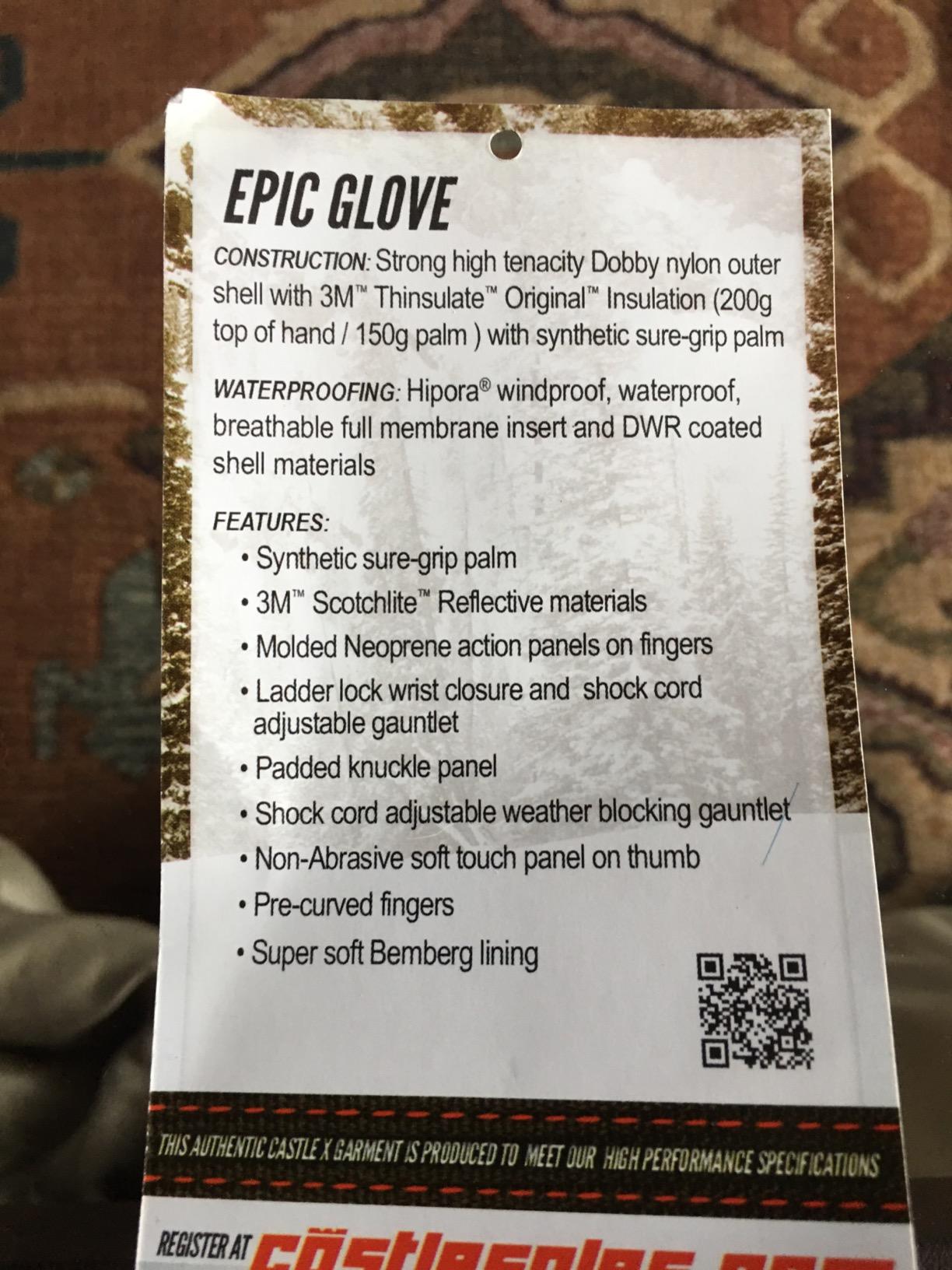Castle X Epic-G1 Mens Snowmobile Gloves - Gray- Men's Size Large customer photo 1