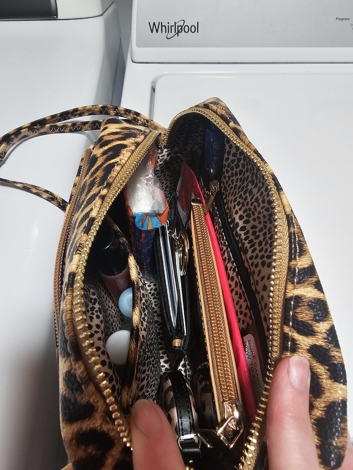 FashionPuzzle Triple Zip Small Crossbody Bag customer photo 1