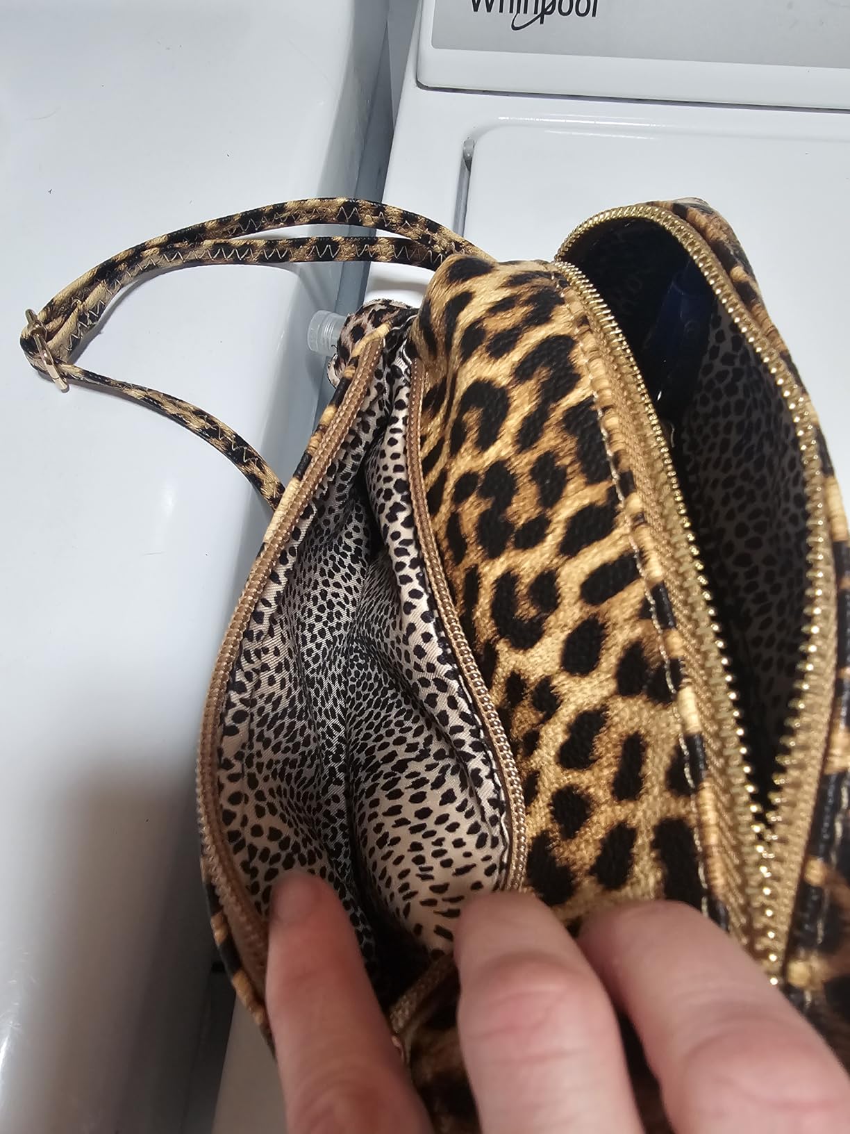 FashionPuzzle Triple Zip Small Crossbody Bag customer photo 2