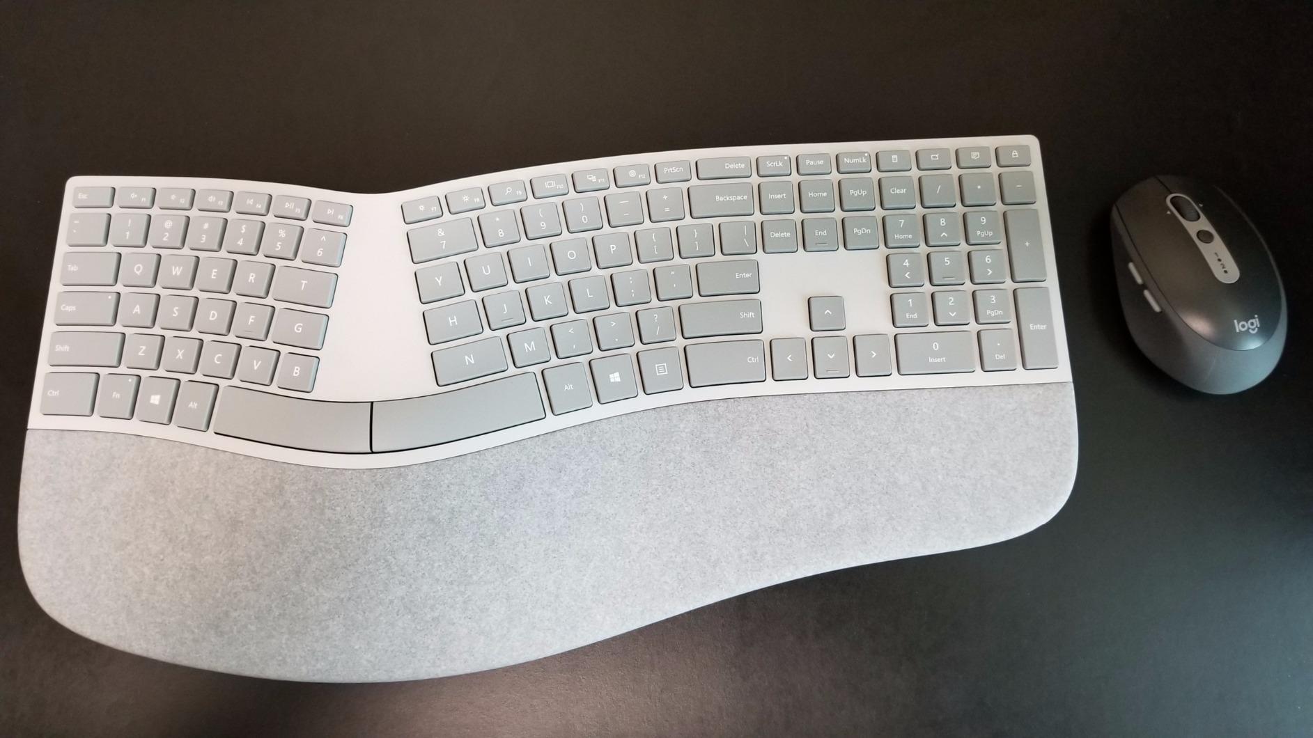 Microsoft 3RA-00022 Surface Ergonomic Wireless Keyboard, Gray customer photo 1