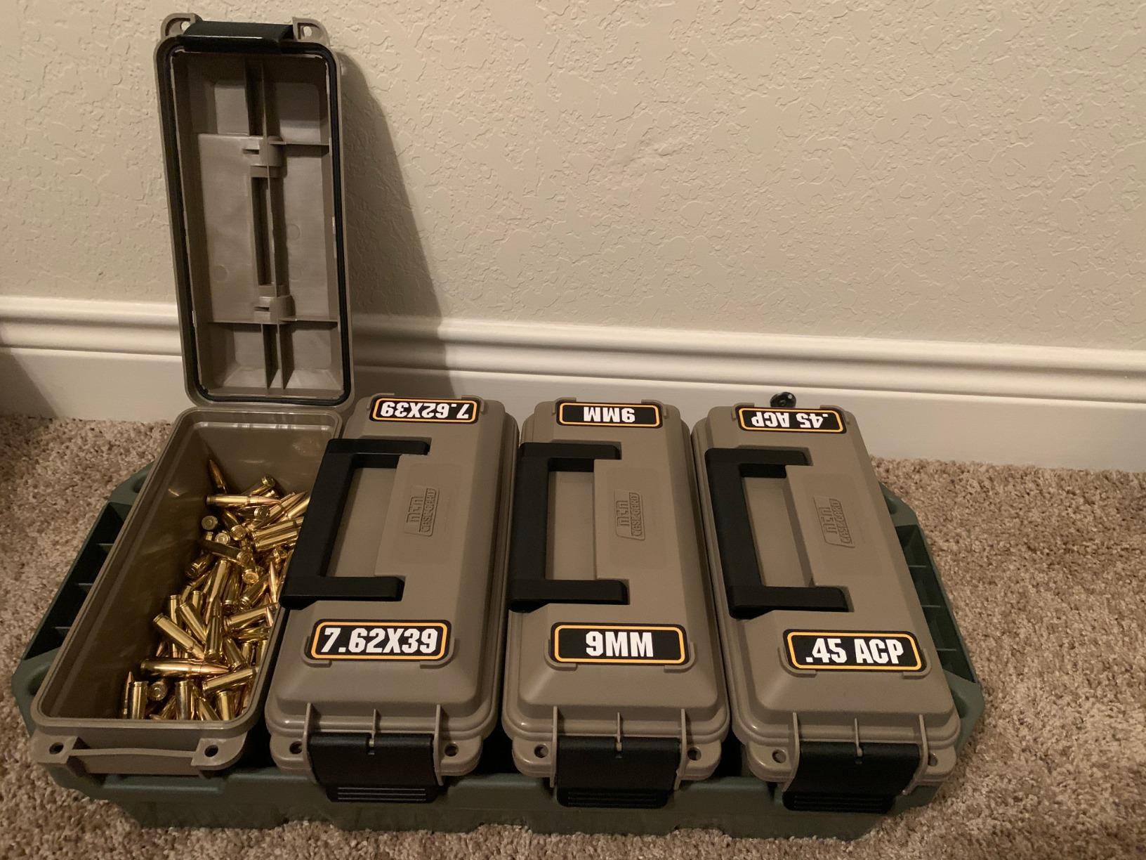 MTM AC4C 4-Can Ammo Crate, 30 Caliber - Stackable, Easy Carry, USA Made, Dark Earth/Army Green customer photo 1