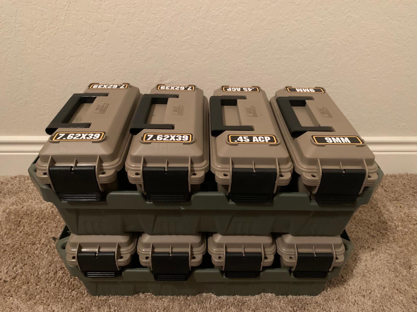 MTM AC4C 4-Can Ammo Crate, 30 Caliber - Stackable, Easy Carry, USA Made, Dark Earth/Army Green customer photo 2