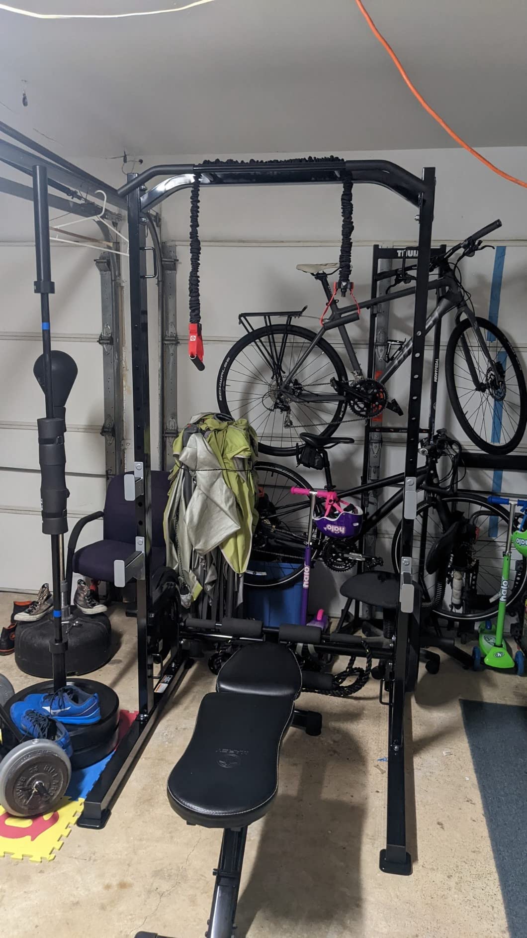 Marcy Olympic Cage Home Gym System - Multifunction Squat Rack, Customizable Training Station SM-8117 customer photo 1